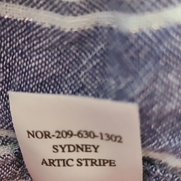 Rails Sydney Collared Artic Stripe Linnen Button Down Blouse Size XS - Picture 12 of 16